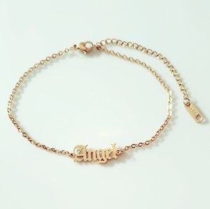 Angel Old English Glam Summer Fashion Anklet